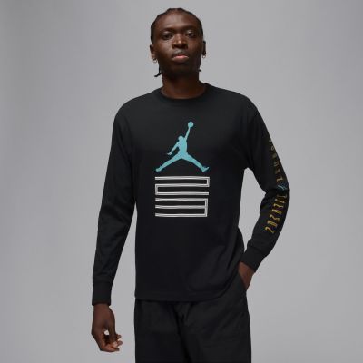 Jordan Brooklyn AJ11 Graphic Long-Sleeve Tee Black - Černé - Triko