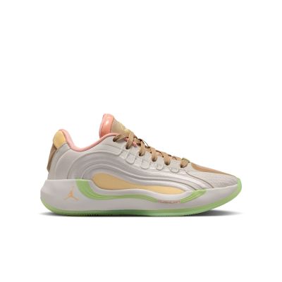 Air Jordan Luka 4 "Light Orewood and Tangerine" (GS) - Bílé - Tenisky