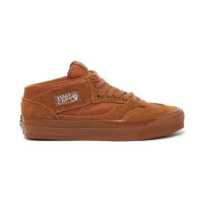 Vans LX Half Cab Reissue 33 Hairy Suede Ginger - Oranžové - Tenisky