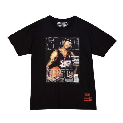 Mitchell & Ness NBA 76ers Allen Iverson Slam Tee - Černé - Triko