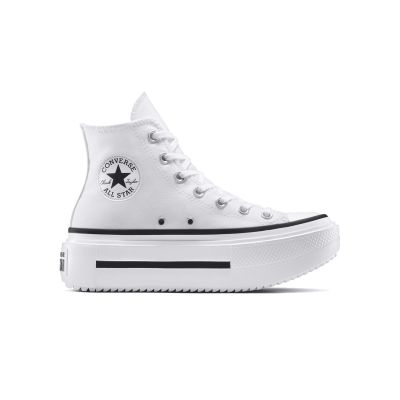Converse Chuck Taylor All Star Lift Double Stack 4 - Bílé - Tenisky