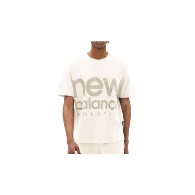 New Balance Athletics Unisex Out of Bounds Tee - Bílé - Mikina