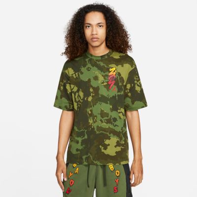 Jordan Zion Carbon Green Tee - Zelené - Triko