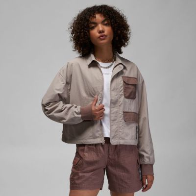 Jordan Paris Saint-Germain Wmns Woven Jacket - Hnědé - Bunda