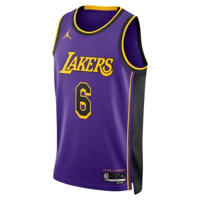 Jordan Dri-FIT NBA Los Angeles Lakers Statement Edition 2022 Swingman Jersey - Fialové - Dres