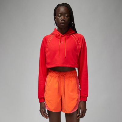 Jordan Sport Wmns Cropped Sweatshirt - Červené - Mikina