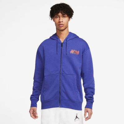 Jordan Flight MVP Full-Zip - Modré - Mikina
