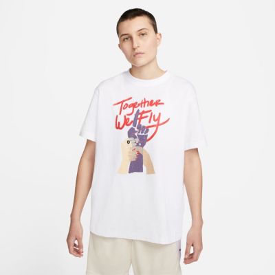 Nike Swoosh Fly Wmns Tee White - Bílé - Triko