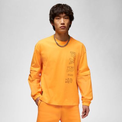 Jordan Paris Saint-Germain Statement Long-Sleeve Top - Žluté - Mikina