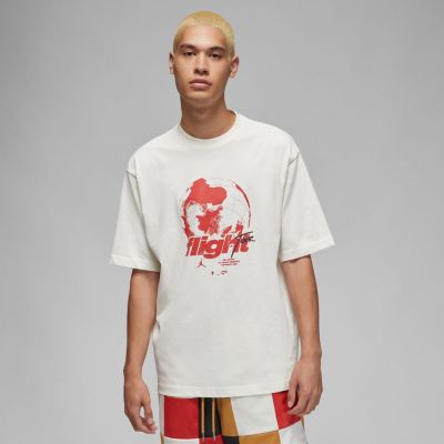 Jordan Flight Heritage 85 Tee Sail - Bílé - Triko