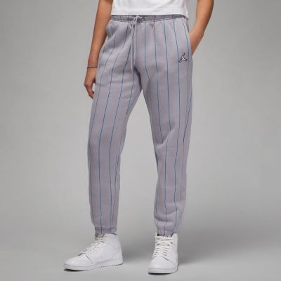 Jordan Brooklyn Fleece Wmns Stripe Pants Steel Grey - Šedé - Kalhoty