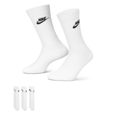 Nike Sportswear Everyday Essential Socks 3-Pack White - Bílé - Ponožky