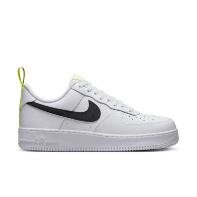 Nike Air Force 1 ’07 "White Black Volt" - Bílé - Tenisky