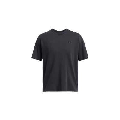 Under Armour M Icon Heavyweight Oversized Logo Wash Short Sleeve - Černé - Triko