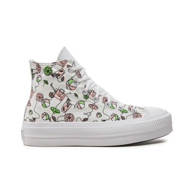 Converse Chuck Taylor All Star Lift Platform High Top - Bílé - Tenisky