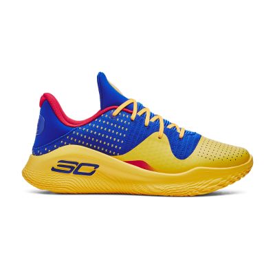 Under Armour Unisex Curry 4 Low FloTro - Modré - Tenisky