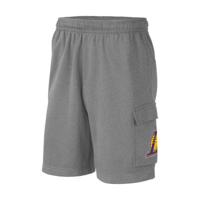 Nike NBA Los Angeles Lakers Club Cargo Shorts Heather Grey - Šedé - Kraťasy