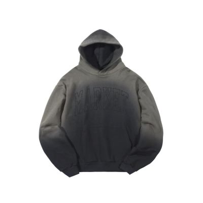 Market Vintage Arc Hoodie Pirate Black - Černé - Mikina