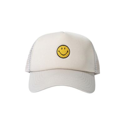 Market Smiley Studios Trucker Hat Wood Ash - Bílé - Kšiltovka