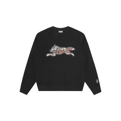 ICECREAM Choc Chip Running Dog Crewneck - Černé - Mikina ICECREAM Choc Chip Running Dog Crewneck - Černé - Mikina