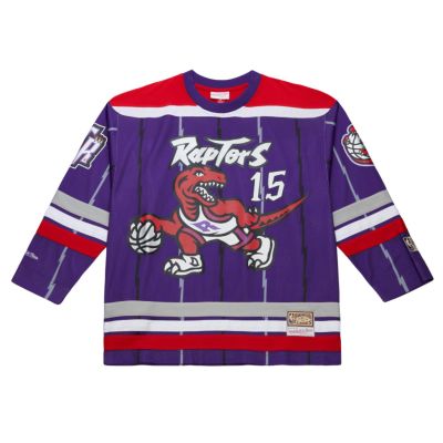 Mitchell & Ness NBA Maxxed Out Fashion Raptors Vince Carter Hockey Jersey - Fialové - Dres