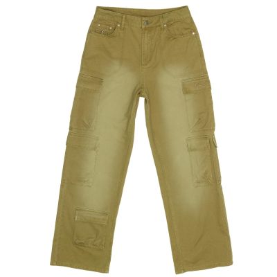 Karl Kani Signature Multipocket Wmns Cargo Pants Green - Zelené - Kalhoty