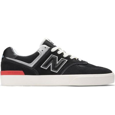 New Balance Numeric 574 Vulc "Black White" - Černé - Tenisky