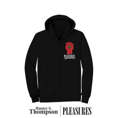 Pleasures HST Zip Black - Černé - Mikina