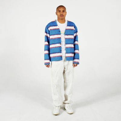 Pleasures Stack Cardigan Blue - Modré - Mikina