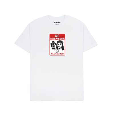 Pleasures Trespass Tee White - Bílé - Triko