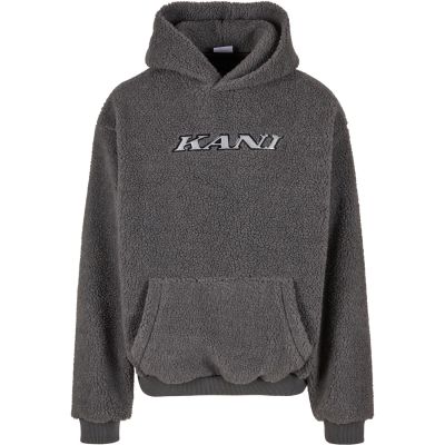 Karl Kani Silver Teddy Hoodie Grey - Šedé - Mikina