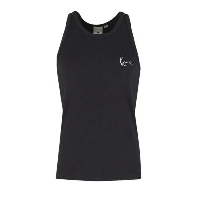 Karl Kani Signature Rib Tank Top Black - Černé - Tílko Karl Kani Signature Rib Tank Top Black - Černé - Tílko