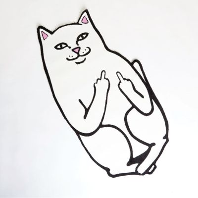 Rip N Dip Lord Nermal 6ft Rug - Bílé - Rug