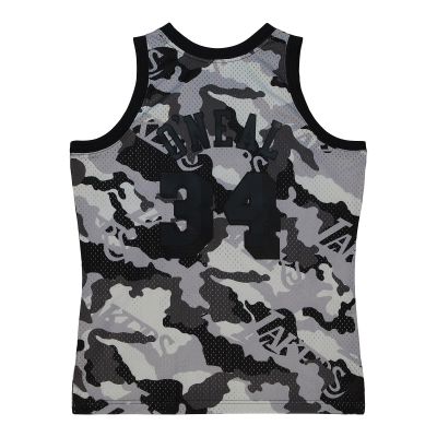 Mitchell & Ness NBA Ghost Black Camo Swingman LA Lakers 1996 Shaquille O'Neal Jersey - Šedé - Dres