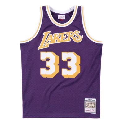 Mitchell & Ness Los Angeles Lakers Kareem Abdul-Jabbar Swingman Jersey - Fialové - Dres