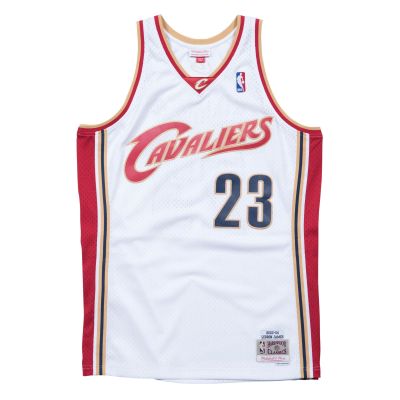 Mitchell & Ness NBA Cleveland Cavaliers Lebron James White Swingman Jersey - Bílé - Dres