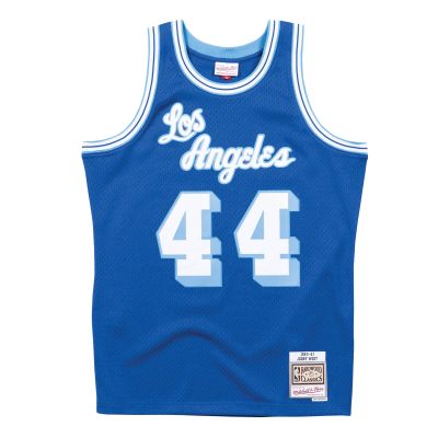 Mitchell & Ness NBA LA Lakers Jerry West 1960 Swingman Road Jersey - Modré - Dres