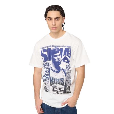 Mitchell & Ness NBA Gradient Kings Slam Tee - Bílé - Triko