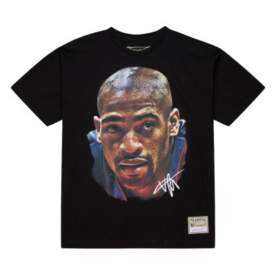 Mitchell & Ness NBA Real Raptors Vince Carter Big Face Tee - Černé - Triko
