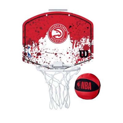Wilson NBA Team Mini Hoop Atlanta Hawks - Červené - Doplněk