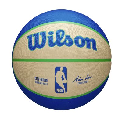 Wilson 2023 NBA Team City Edition Milwaukee Bucks Size 7 - Vícebarevné - Míč