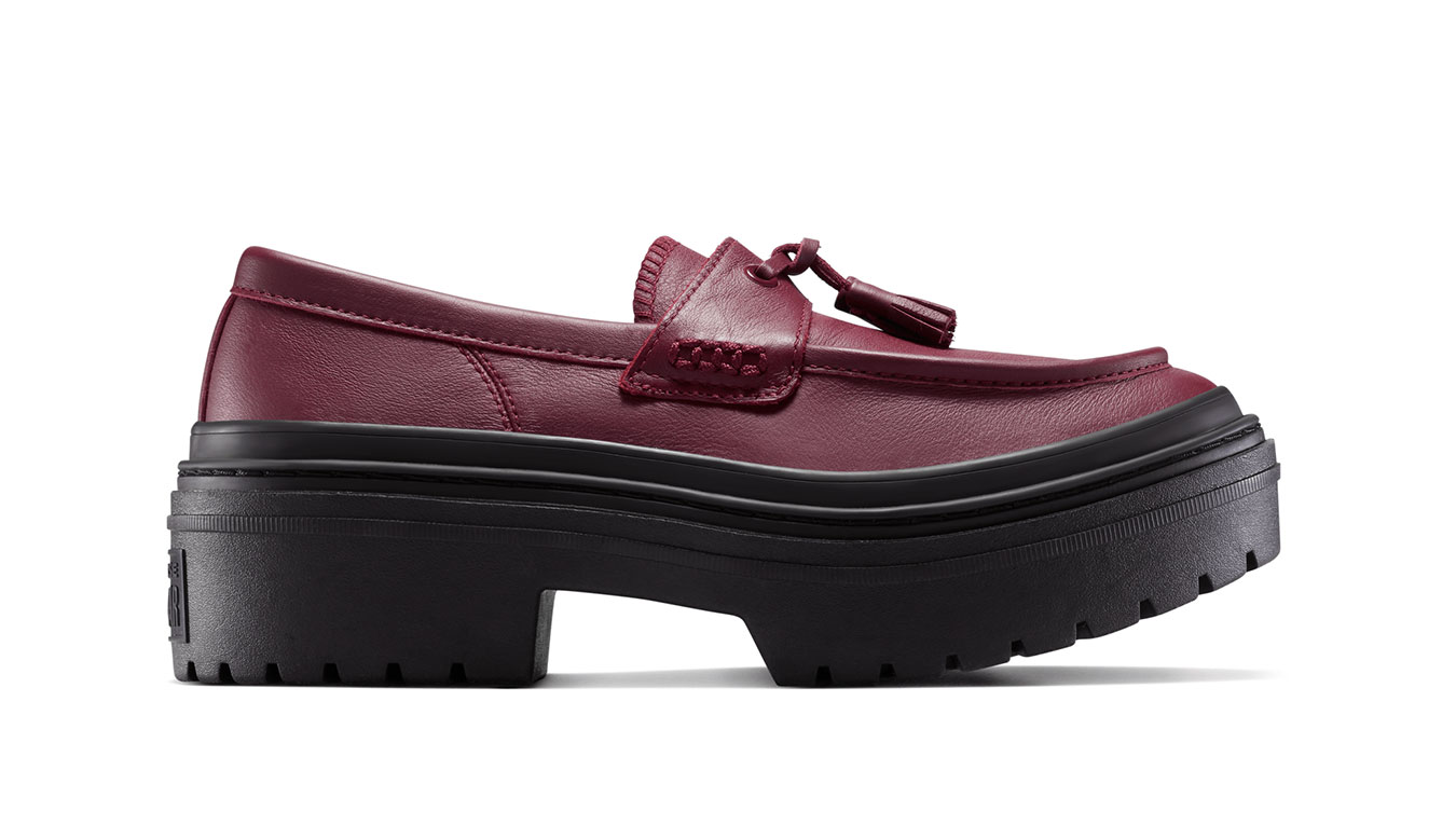 Converse Chuck Taylor All Star Lugged Heel Loafer - Dámské - Tenisky Converse - Červené - A14708C - Velikost: 37