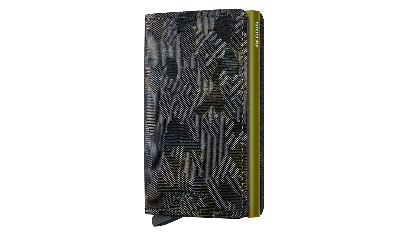 Secrid Slimwallet Jungle Moss - Unisex - Doplněk Secrid - Černé - SJu-Moss - Velikost: UNI