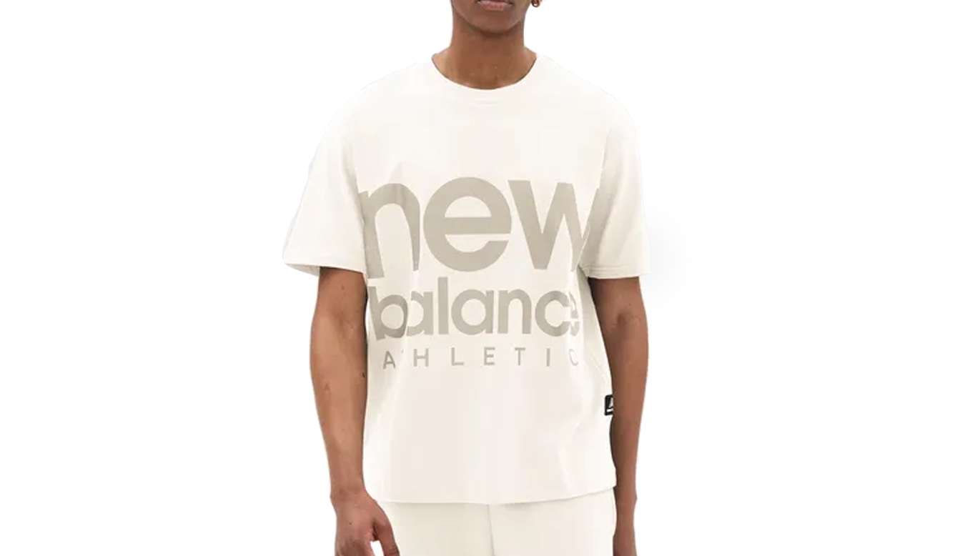 New Balance Athletics Unisex Out of Bounds Tee - Unisex - Mikina New Balance - Bílé - UT23505SST - Velikost: XS/S