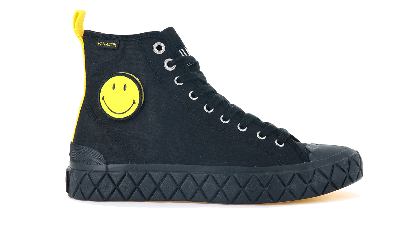 Palladium Palla Ace Smiley Mid - Pánské - Tenisky Palladium - Černé - 77177-008-M - Velikost: 36