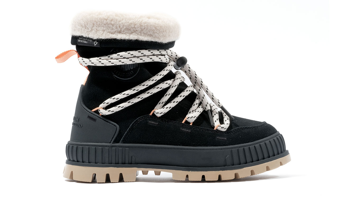 Palladium Pallashock Hiver W 4 - Dámské - Tenisky Palladium - Černé - 94349-008-M - Velikost: 37.5