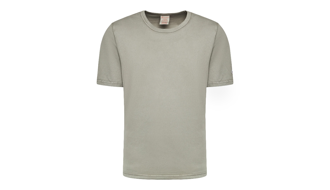 Champion Crewneck T-Shirt - Pánské - Triko Champion - Šedé - 217666-GS014 - Velikost: M