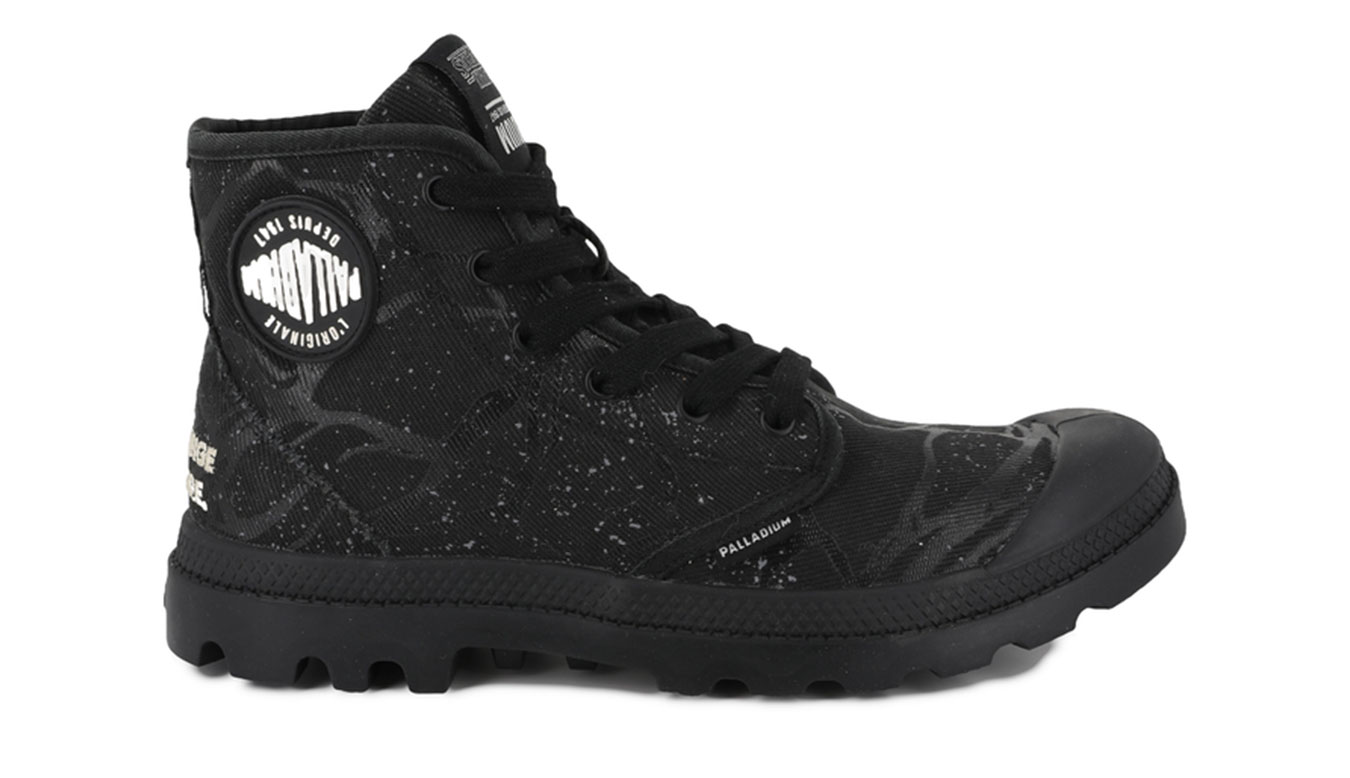 Palladium Pampa Hi Tunnels - Dámské - Tenisky Palladium - Černé - 94626-008-M - Velikost: 39
