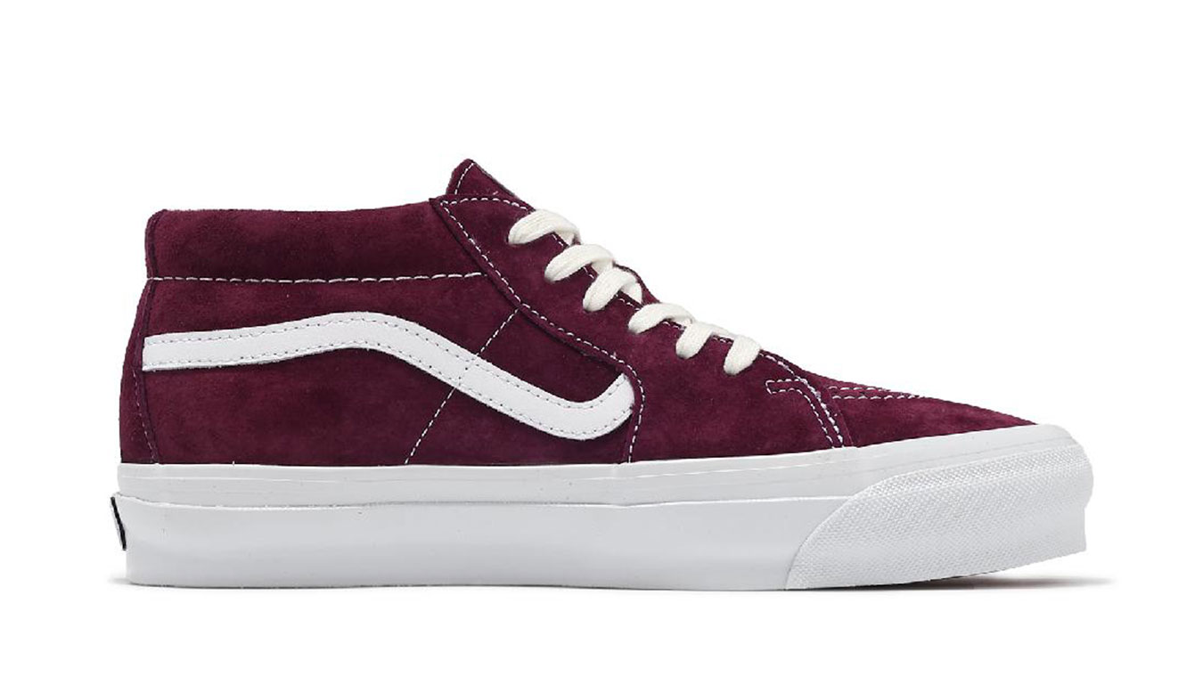 Vans Sk8-Mid Reissue 83 - Unisex - Tenisky Vans - Červené - VN000CQQ4QU - Velikost: 45