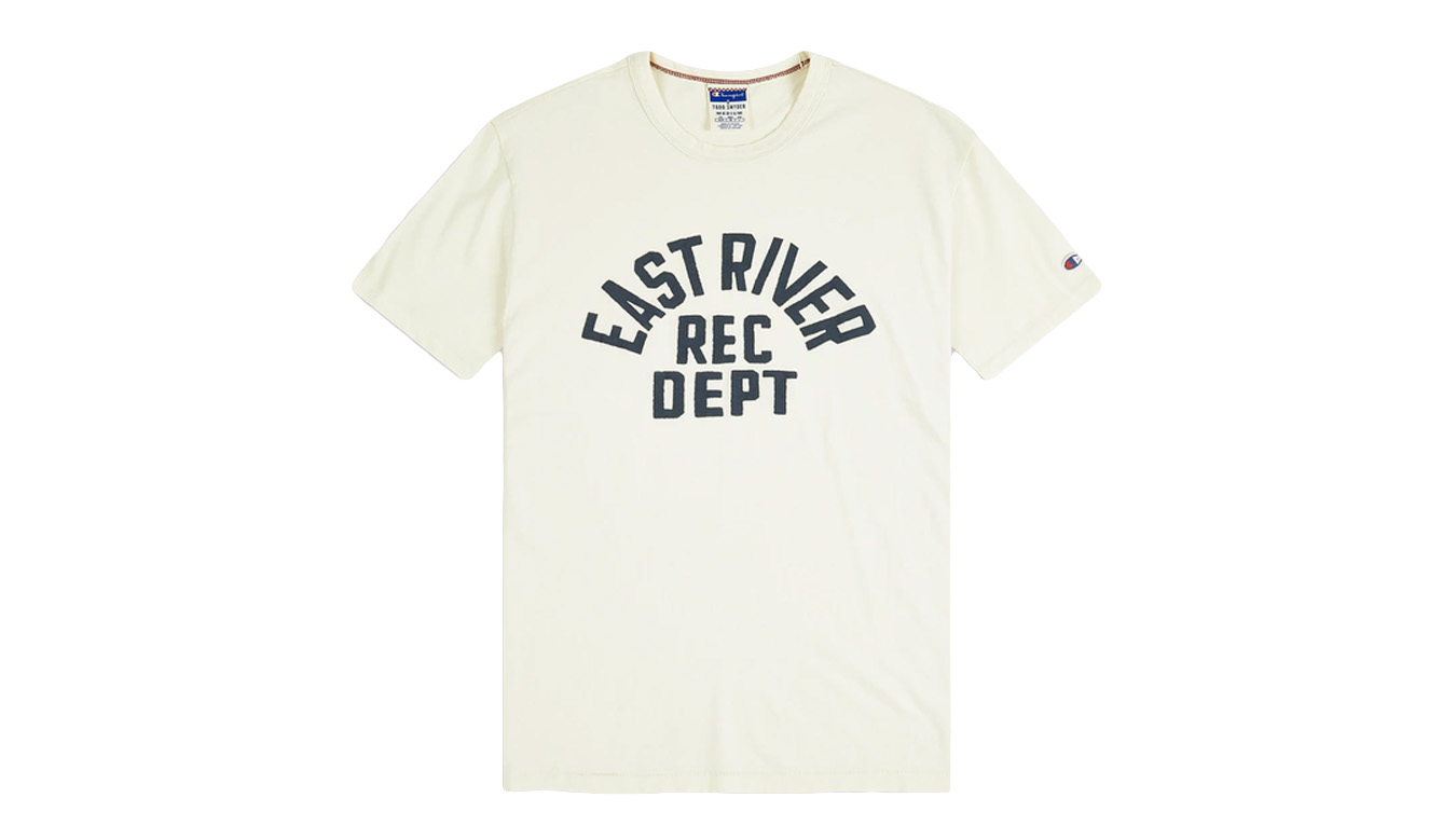 Champion Todd Snyder NY T-shirt - Pánské - Mikina Champion - Bílé - 217797-T103 - Velikost: L